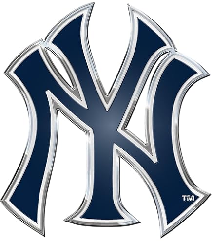 Amazon.co.jp: 【MLB】NY Yankees ヤンキース カーエンブレム シルバー