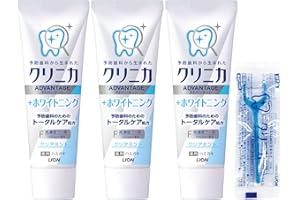 「Amazon」の売れ筋ランキング19位 - クリニカ アドバンテージ +ホワイトニング [医薬部外品] ハミガキ クリアミント 130ｇ×3個+フロス付き 歯磨き粉 高濃度フッ素 (1450ppm配合) 虫歯
