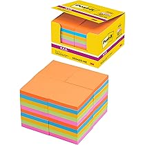 Amazon.co.jp: 3M ポストイット 付箋 強粘着 大きい ネオンカラー 75