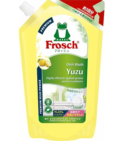 Amazon.co.jp: フロッシュ食器用洗剤ユズ 本体300ml+つめかえ用800ml