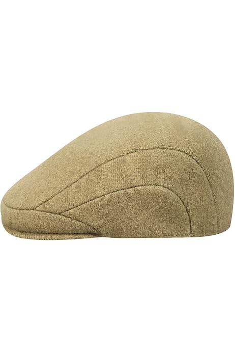 Kangol Men's Wool 504 Flat Caps, Black 