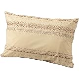 nishikawa 【 西川 】 オルネ 枕カバー 63X43cmのサイズの枕に対応 ノルディック柄/ベージュ しわになりにくい 洗える ノルディック調とドット柄の リバーシブル ON01 213801913