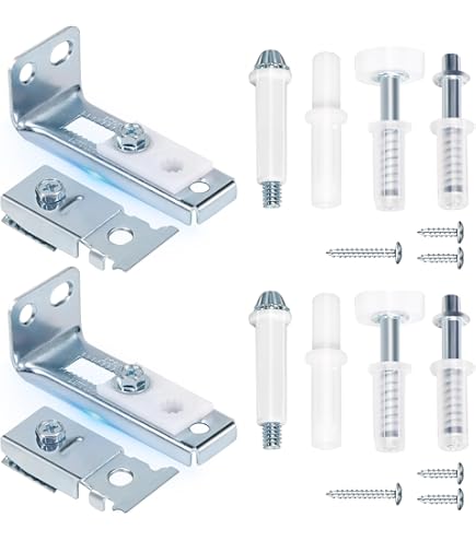Uxcell 2-Pack Bifold Door Hardware Repair Spring – Silver Tone, Metal & Plastic Pivot For Closet & Sliding Doors