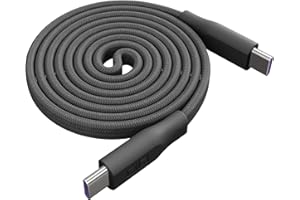 CIO フラットスパイラルケーブル (ライトブラック) CtoC 1m (Type-C/USB-C) PD 急速充電 平型 磁石 マグネット吸着 まとまる 充電ケーブル PD 240W データ転送 480Mbps 形状記憶 iPhone 17 / 1