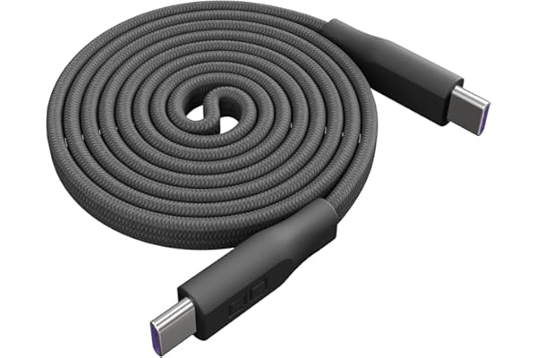 CIO フラットスパイラルケーブル (ライトブラック) CtoC 1m (Type-C/USB-C) PD 急速充電 平型 磁石 マグネット吸着 まとまる 充電ケーブル PD 240W データ転送 480Mbps 形状記憶 iPhone 17 / 16 / 15 Macbook Pro/Air/iPad/ノートパソコン Galaxy Google Pixel Android (アンドロイド)