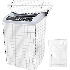 洗濯機カバー防水、日焼け止め、防塵 【サイズ】S 約幅52×奥行52×高さ86cm(4.5~6kg洗濯機対応)