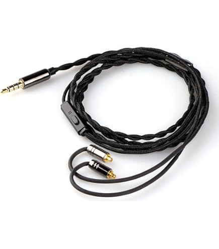 Earmax Câble OFC 5N Haute Pureté Pour Technics EAH-DJ1200 - 150 Cm + Adaptateur 6,35 Mm Plaqué Or