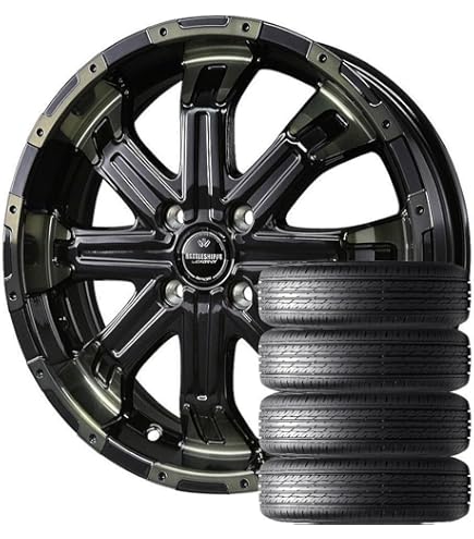 Amazon | 【軽自動車用】ロクサーニ バトルシップ 4 (14×4.5J 4-100 + 