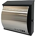 アイホーム(Ihome) 郵便ポスト pm36 pm362 シルバーステンレス色 本体: 奥行17cm 本体: 高さ33cm 本体: 幅35.5cm 高級キーホルダー1個、カギ2本、アンカープラグ4本、ネジ4本、ゴム栓4個