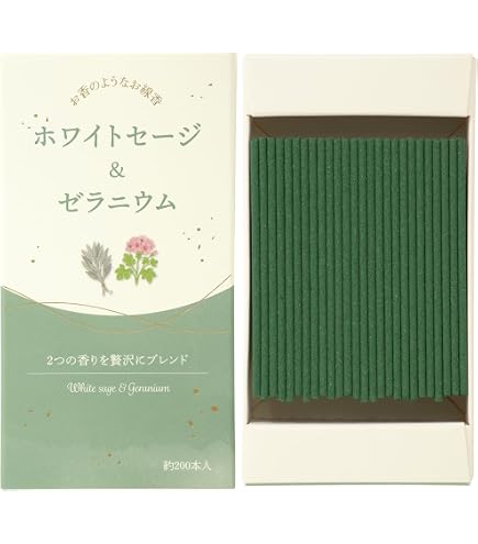 カメヤマ お香のようなお線香 ホワイトティ&茉莉花