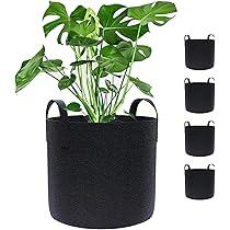 Amazon.co.jp: SELENEFF 不織布 プランター 5ガロン 幅30×高25cm 5枚