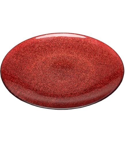 Amazon.co.jp: 石鳳窯 赤土ビードロ 大皿 ガラス釉 : ホーム＆キッチン