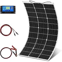 Amazon | ソーラーパネル 100W 12V 単結晶 フレキシブル 太陽光発電 