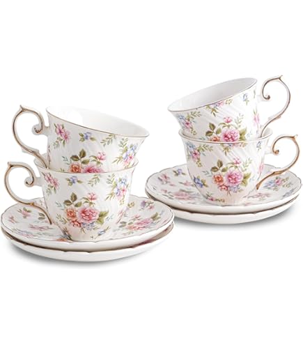 Gracie China by Coastline Imports Rose Chintz 8-Ounce
