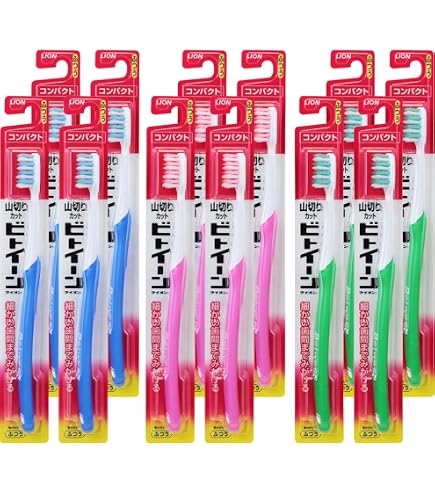 Amazon | ビトイーンライオン ハブラシ レギュラー ふつう 12本パック