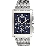 [グッチ] 腕時計 G-Metro Gメトロ ネイビー 文字盤 ステンレススチール サファイヤガラス クォーツ 42MM スイス Watch YA086318 メンズ シルバー [並行輸入品]