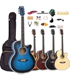 Mademu アコースティックギター セット Amazon | Mademu アコースティックギター 初心者セット カッタウェイ
