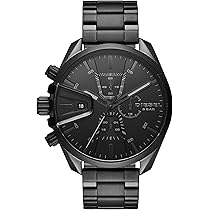 DIESEL クロノグラフ 腕時計 5BAR 防水 美品】 DIESEL クロノグラフ 腕時計 5 BAR 防水 アイアンサイド