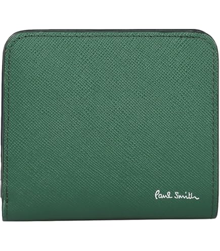 Amazon.co.jp: ポールスミス 二つ折り財布 メンズ グリーン 4833