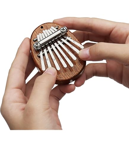 Mini Kalimba a 8 tasti in legno squisito dito pollice pianoforte Mini Kalimba a 8 tasti in legno squisito dito pollice pianoforte