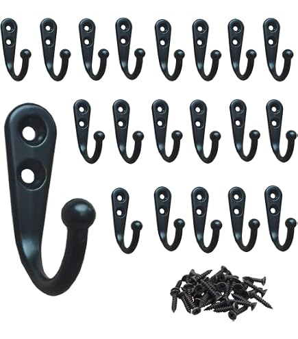Ymaiss 60-Pack Mini Wall Mounted Hooks - Vintage Bronze Single Hooks For Towels, Keys, Jewelry - View #12