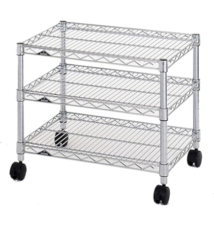 Amazon｜ダイソー キャスターラック 幅61cm×奥行41cm×高さ80cm 3段