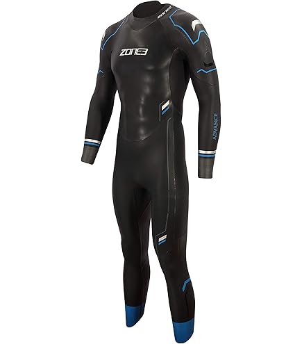 Amazon | ZONE3 (ゾーンスリー) Men's Agile Wetsuit - Black/Silver