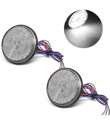 Amazon | トラック用 丸型 LED リフレクター NEO 24V 丸型反射板 (C