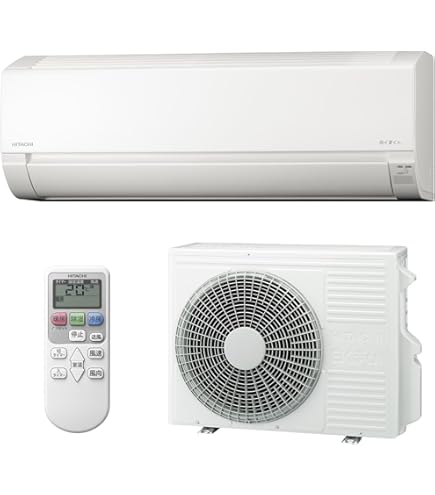Amazon | エアコン 工事費込み 日立 RAS-XJ40R2-W 2024年 14畳用