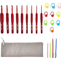 ハンドメイド かぎ針編み ベビー キット 5点セット Amazon.co.jp: かぎ針 編み針 9本フルセット かぎ針編みキット 24点