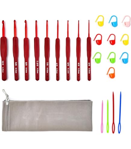 かぎ針 INDIA 12本 Amazon.co.jp: SHULLIN 12本入 片かぎ針 かぎ針セット 編み針セット