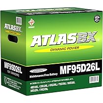 ATLASBX MF90D26L メンテナンスフリーバッテリー AT 95D26L メンテナンスフリーバッテリー ATLAS BX 1個 アトラス(ATLAS