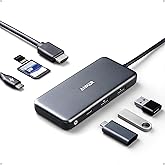 Anker(アンカー) USB-Cハブ PowerExpand+ 7-in-1 USB-Cハブアダプター 4K HDMI 100W電源供給 USB-C&USB-A 5Gbpsデータポート2口 microSD&SDカードリーダー MacBook Air