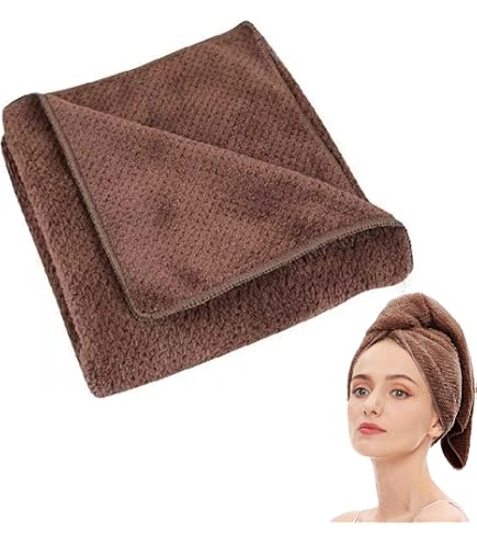 CROWN AFFAIR Mikrofaser-Haartuch XXL – Schont Die Haare, Trocknet Schneller Als Normales Frottier