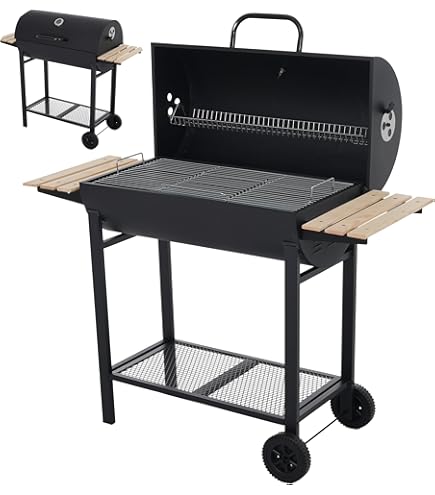 Amazon | Fengzel Outdoor 蓋付きバレル式 卓上バーベキューコンロ