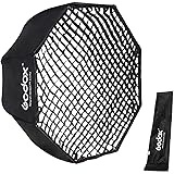 Godox 80cm 32インチアンブレラ八角形ソフトボックス、フラッシュポータブルアンブレラソフトボックス、グリッドとキャリングバッグ付き、スタジオフラッシュ対応 (傘80cmグリッド付き)