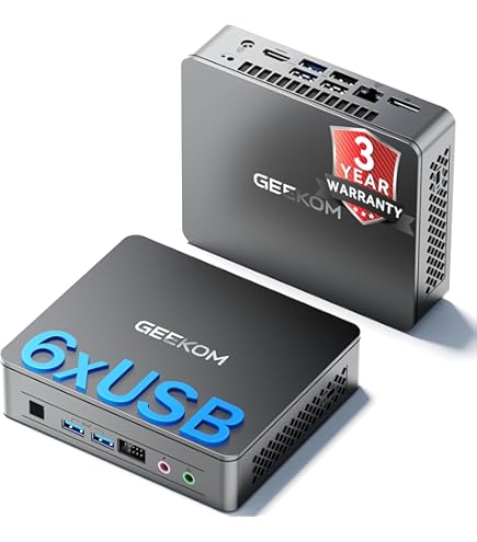 GEEKOM Air12 Lite Mini PC with Intel N-95 (3.4GHz)| 8GB RAM and