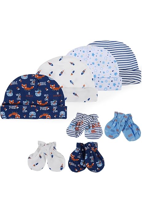 newborn cap and mittens