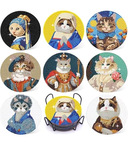 Amazon.co.jp: Astartia ダイヤモンドアート コースター キット DIY