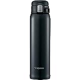 象印マホービン(ZOJIRUSHI) 水筒 ステンレス マグ ボトル 直飲み 軽量 保冷 保温 ワンタッチ オープン タイプ 軽量 コンパクト 600ml シルキーブラック SM-SD60-BC