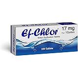 Ef-Chlor 17 Mg Water Purification Tablets / 100 Tablets Pack -1 Tablet Purifies 3-4 Liters of Water/Safe and Reliable Water T