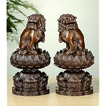 香炉☆狛犬 Amazon｜仏具 香炉 机上香炉 風水開運置物 狛犬（獅子狛犬）古美