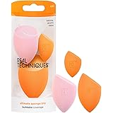 Real Techniques Ultimate Makeup Sponge Blending and Setting Trio, For Makeup Blending, Use Liquid and Cream Foundation, Flawl