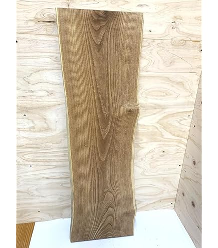 Amazon.co.jp: タモ耳付き天板パネル 40厚×900幅×1510長 耳付き 一枚板