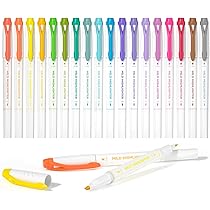 マーカーペンセット Amazon.co.jp: Shuttle Art 蛍光ペン セット ソフトカラー 18色 蛍光