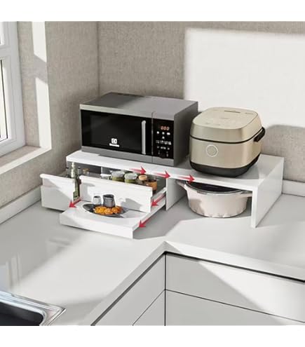 Amazon.co.jp: ママ倉 家電下収納 延長されたデザイン レンジ下収納 大