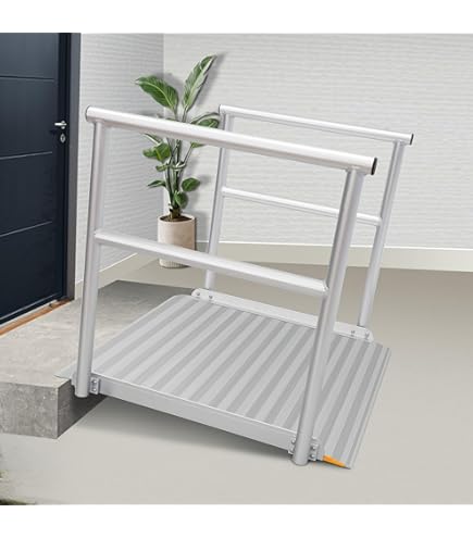 Amazon.co.jp: バリアフリー 段差解消 車椅子用 アルミスロープ 長さ