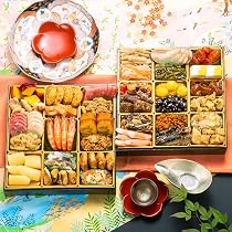 Amazon.co.jp: 博多久松 定番和洋折衷 二段重おせち 春日 全36品 3人前