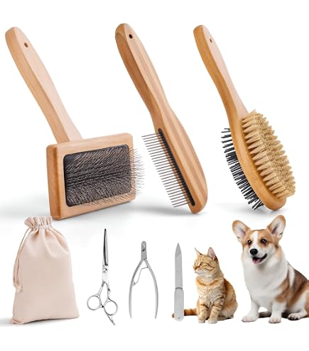 Deshedding Brush For Short Hair Dogs Deshedding Tools For Dogs 7-Piece ...