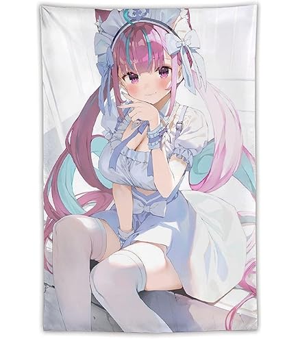 Amazon.co.jp: 湊あくあ 五等分のあくあ B2タペストリー がおう まかろ